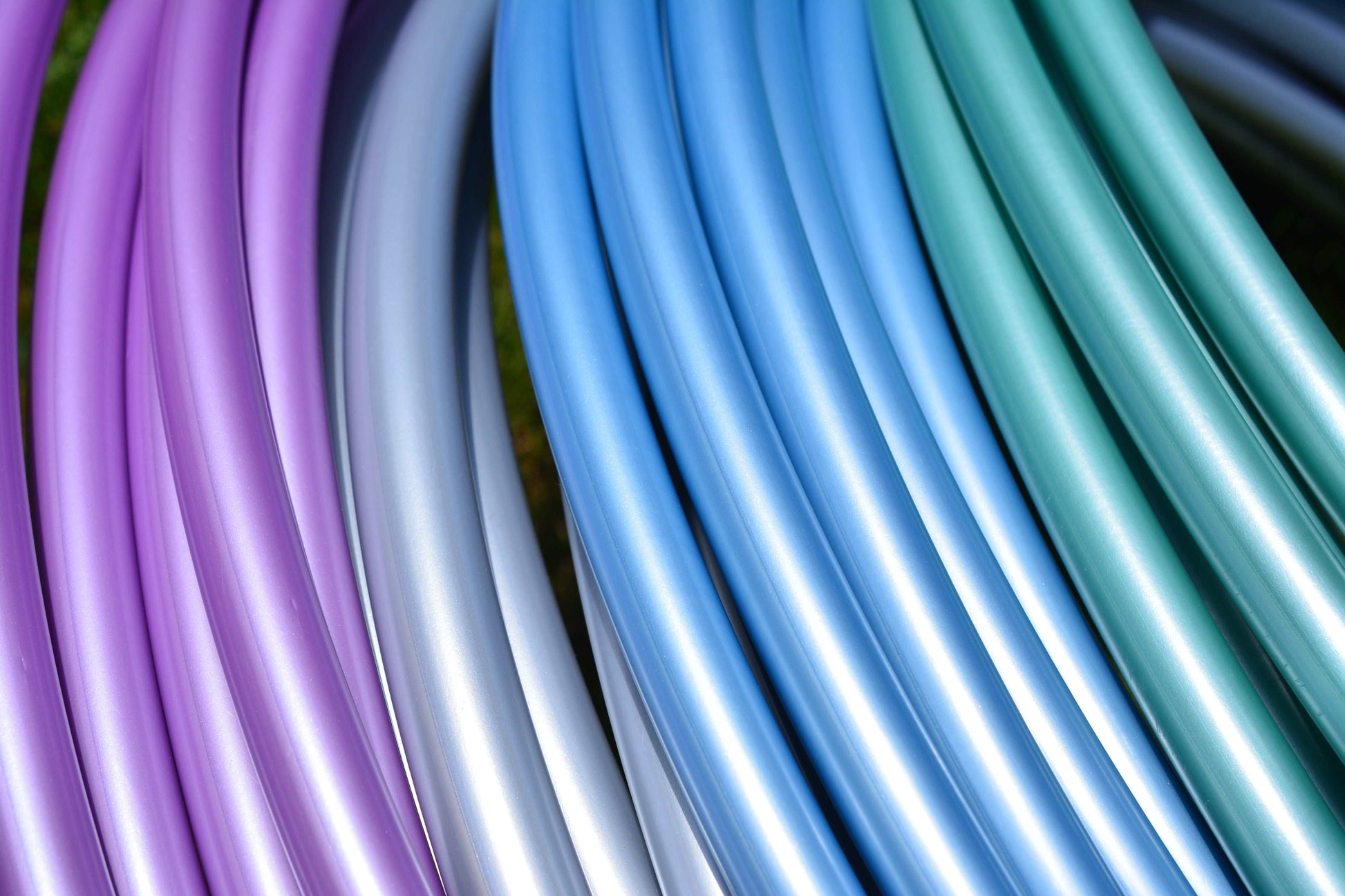 5/8 & 3/4 Sage Green Satin Colored Polypro Hoops