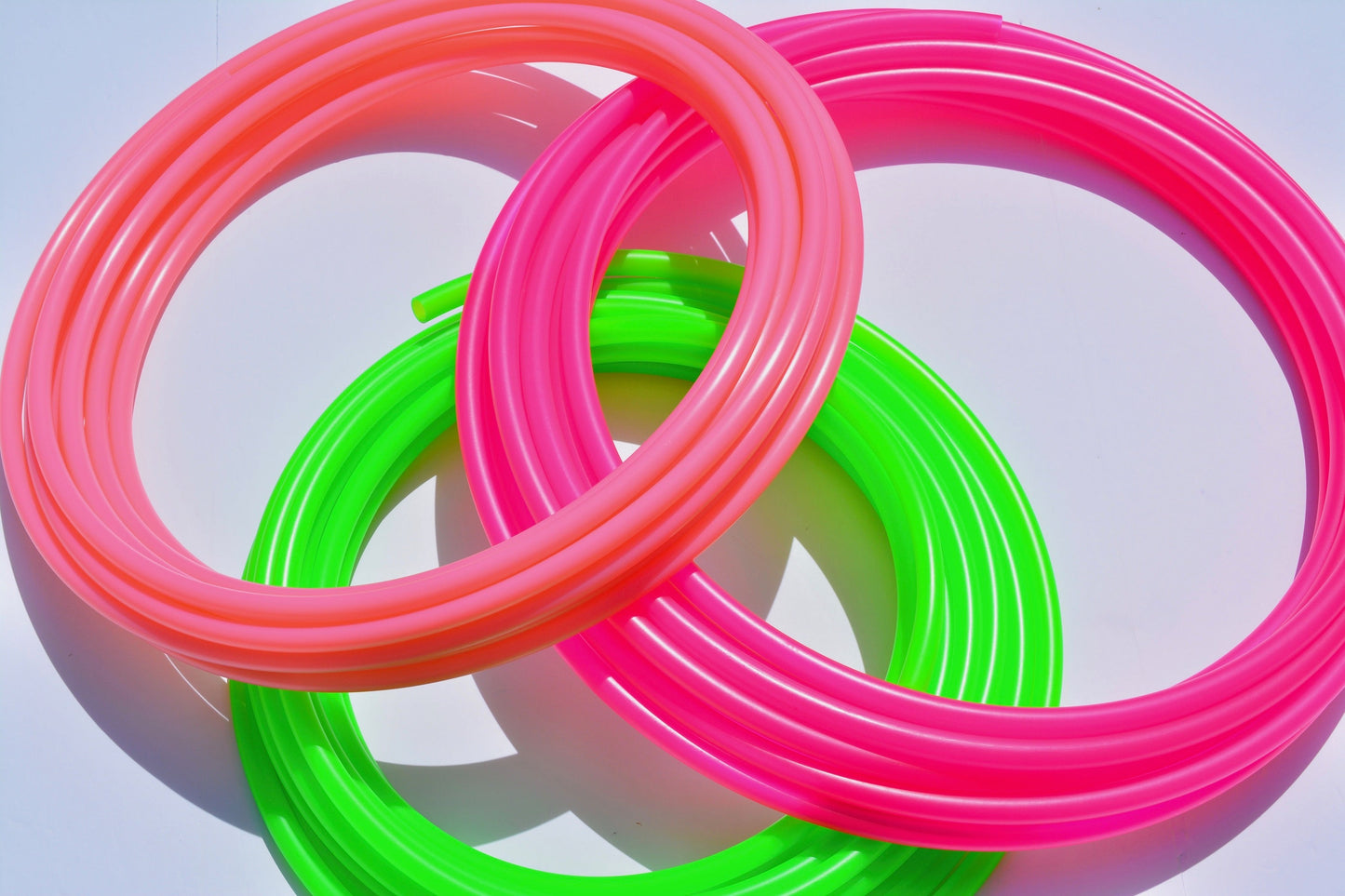 5/8 UV Morganite Colored Polypro Hoops