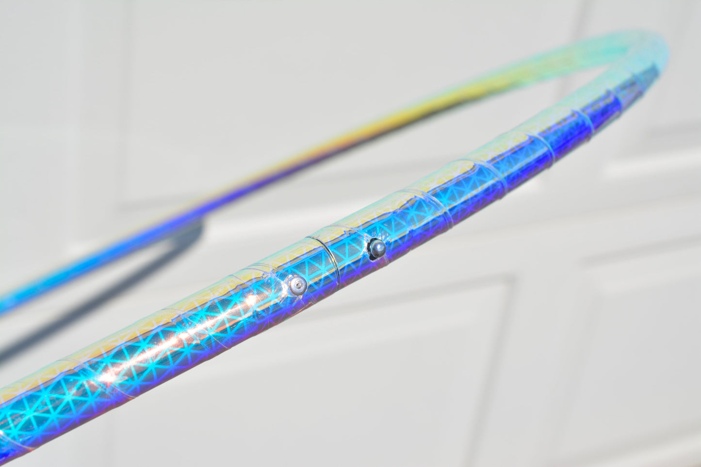 Indigo Sunrise Color-Shift Reflective Taped Hoops