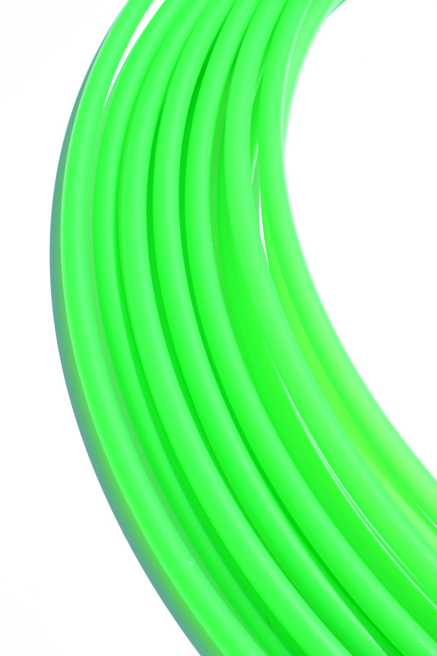 5/8 UV Green Colored Polypro Hoops
