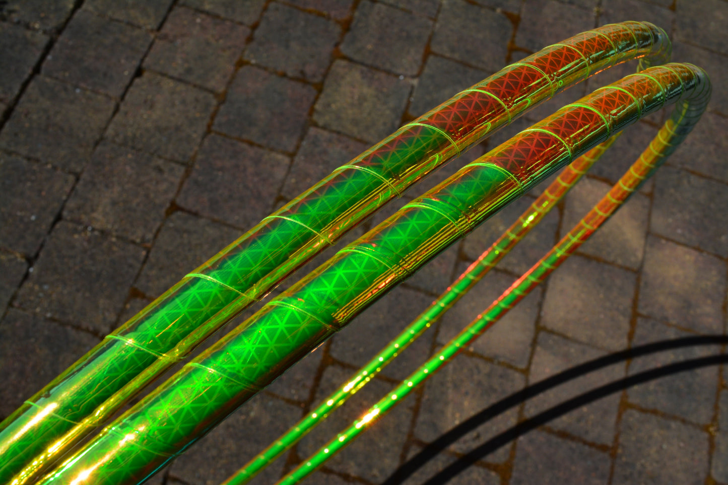 UV Gold Firefly Reflective Taped Hoops