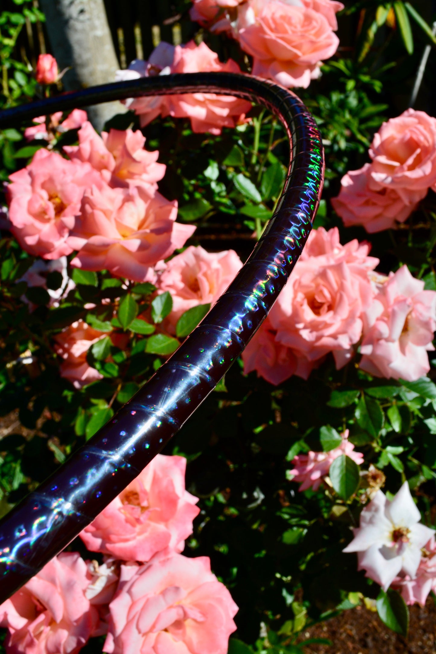 Holographic Performance Taped Hoops