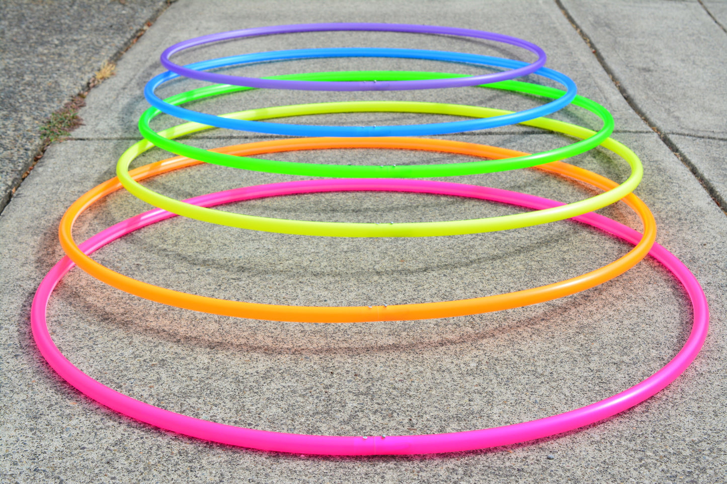 5/8 UV Orange Colored Polypro Hoops