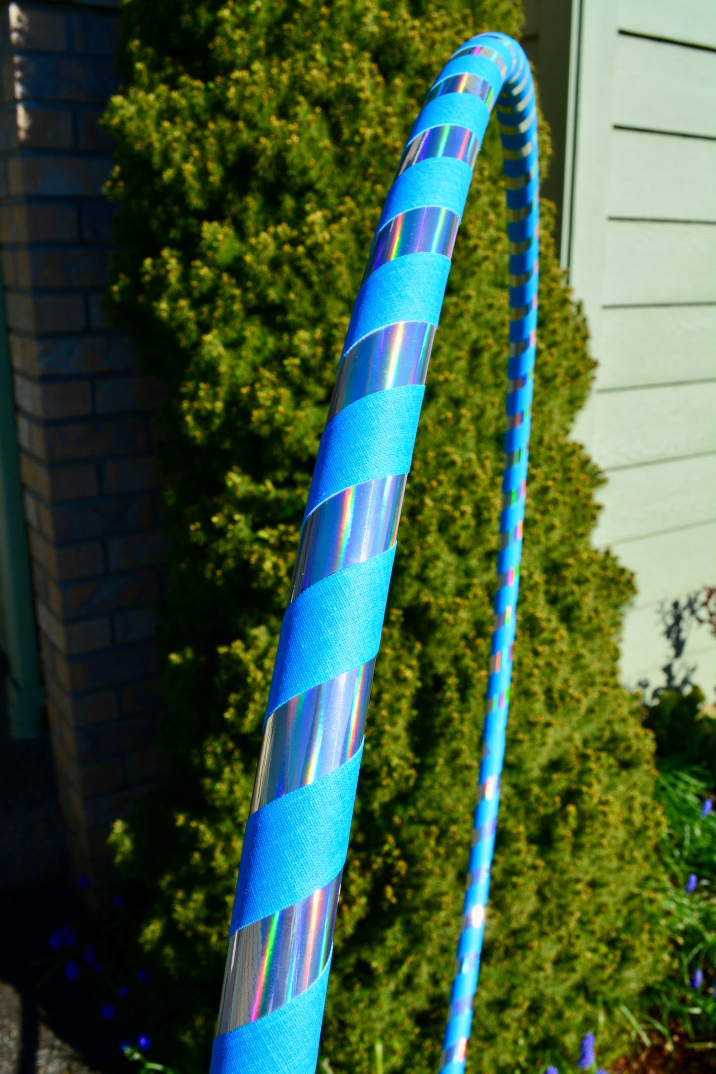 Holographic Taped Beginner Hoop - Holographic Tape w/ Gaffer Grip Tape