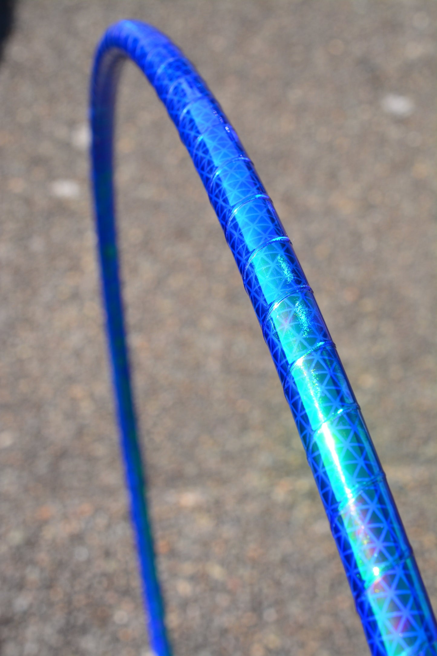Aquatic Blue Opalescent Color-Shift Reflective Taped Hoops