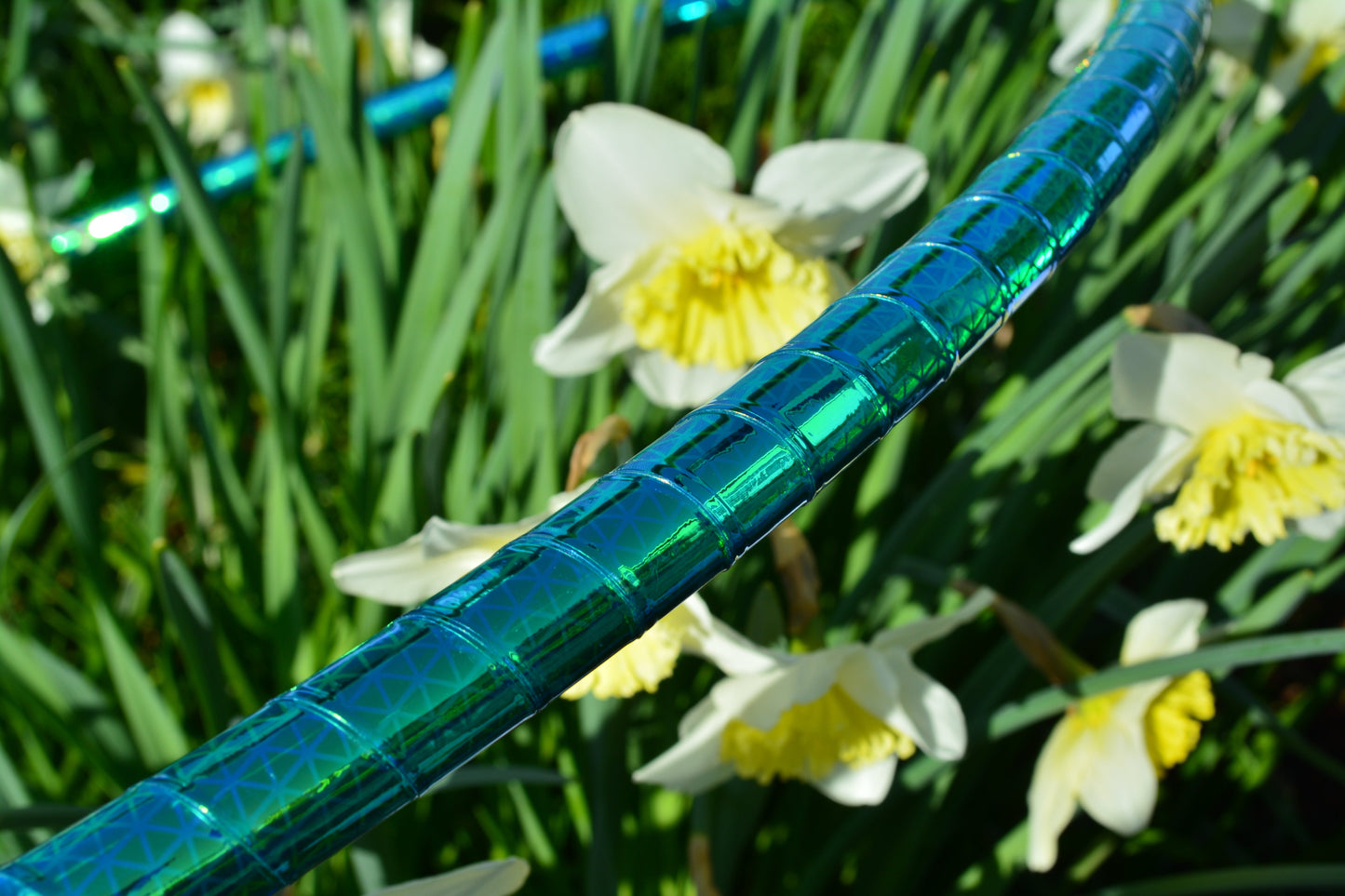 Blue Lagoon Color-Shift Reflective Taped Performance Hoops