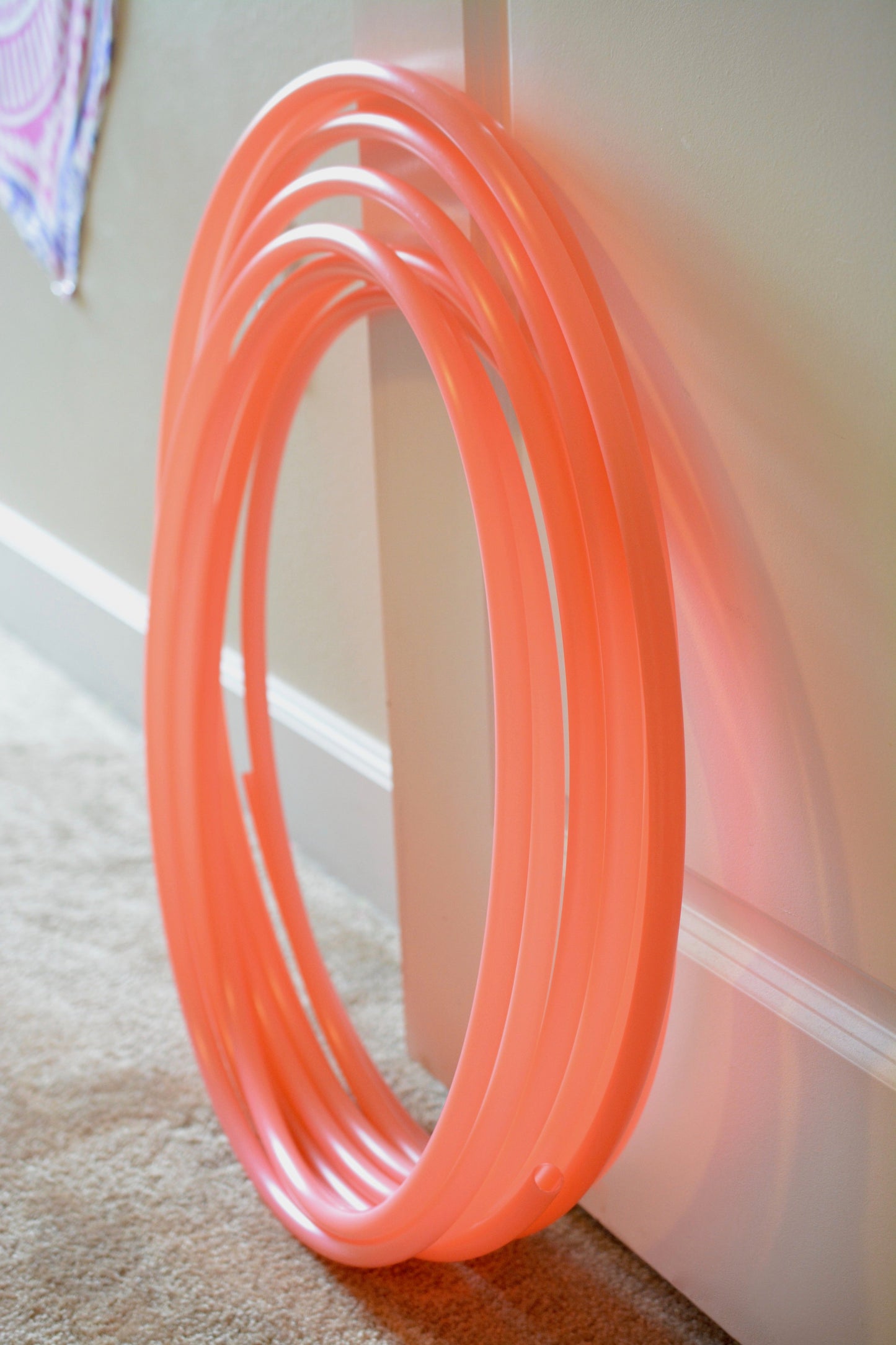 5/8 UV Morganite Colored Polypro Hoops