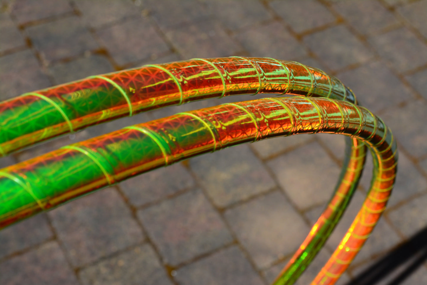 UV Gold Firefly Reflective Taped Hoops