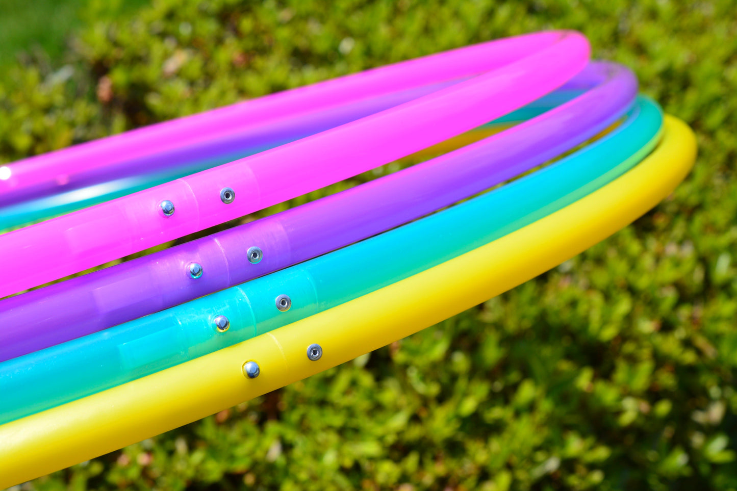 QUAD HOOPS - 24" - 34" Inch Colored Polypro Quad Set
