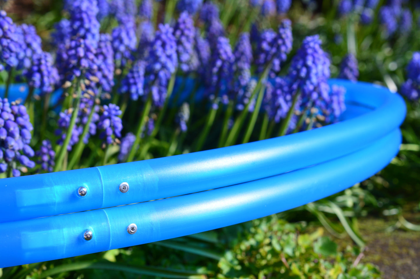 5/8 UV Blue Colored Polypro Hoops