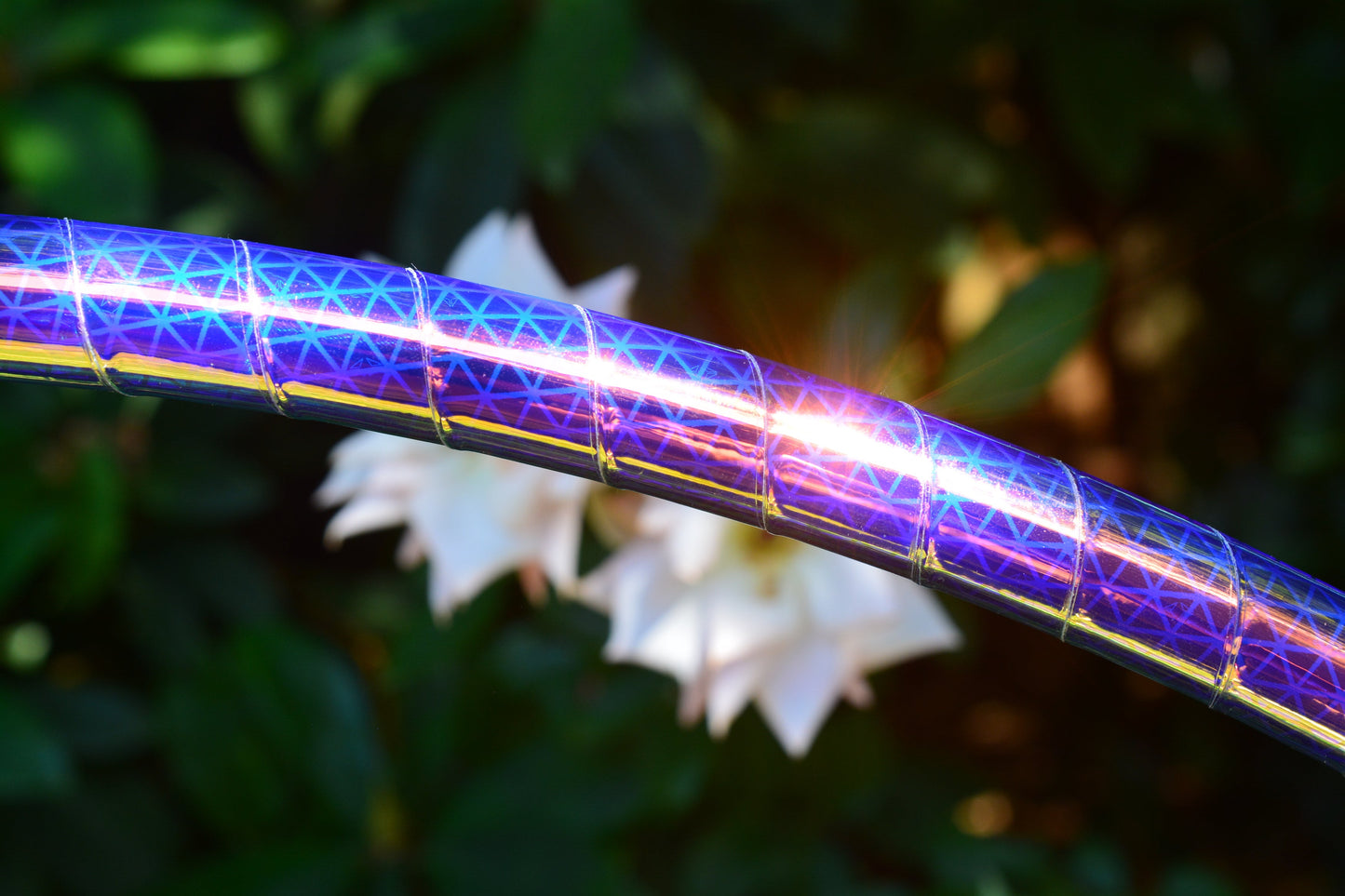 Moonbeam Color-Shift Reflective Taped Hoops