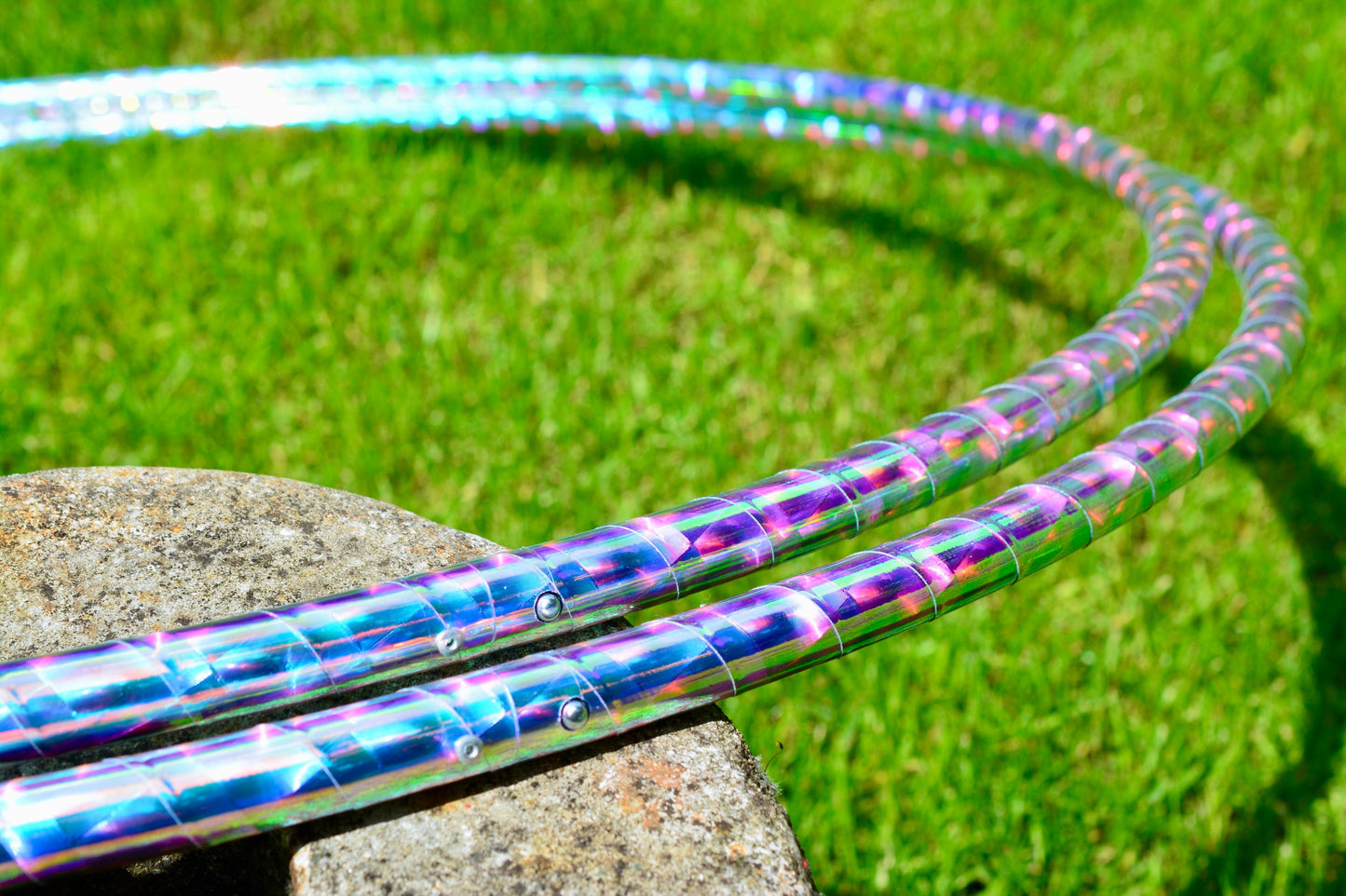 Holographic Performance Taped Hoops