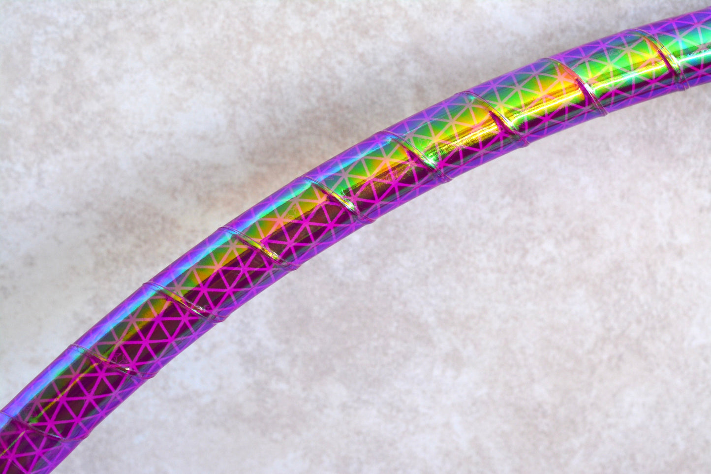 Pink Opalescent Color-Shift Reflective Taped Hoops