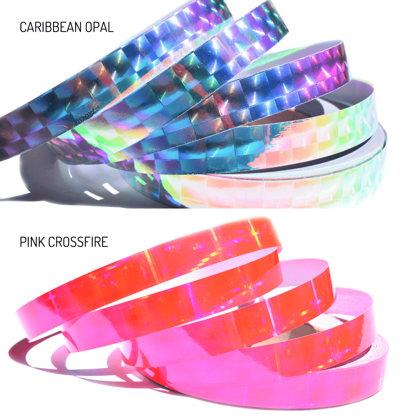 Holographic Performance Taped Hoops