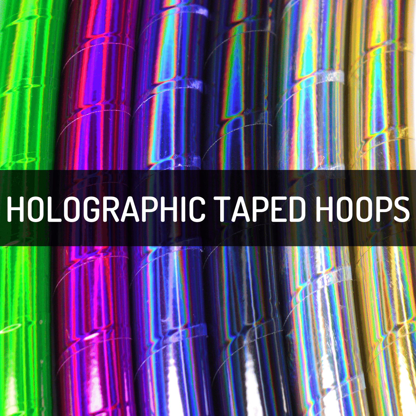 Holographic Performance Taped Hoops
