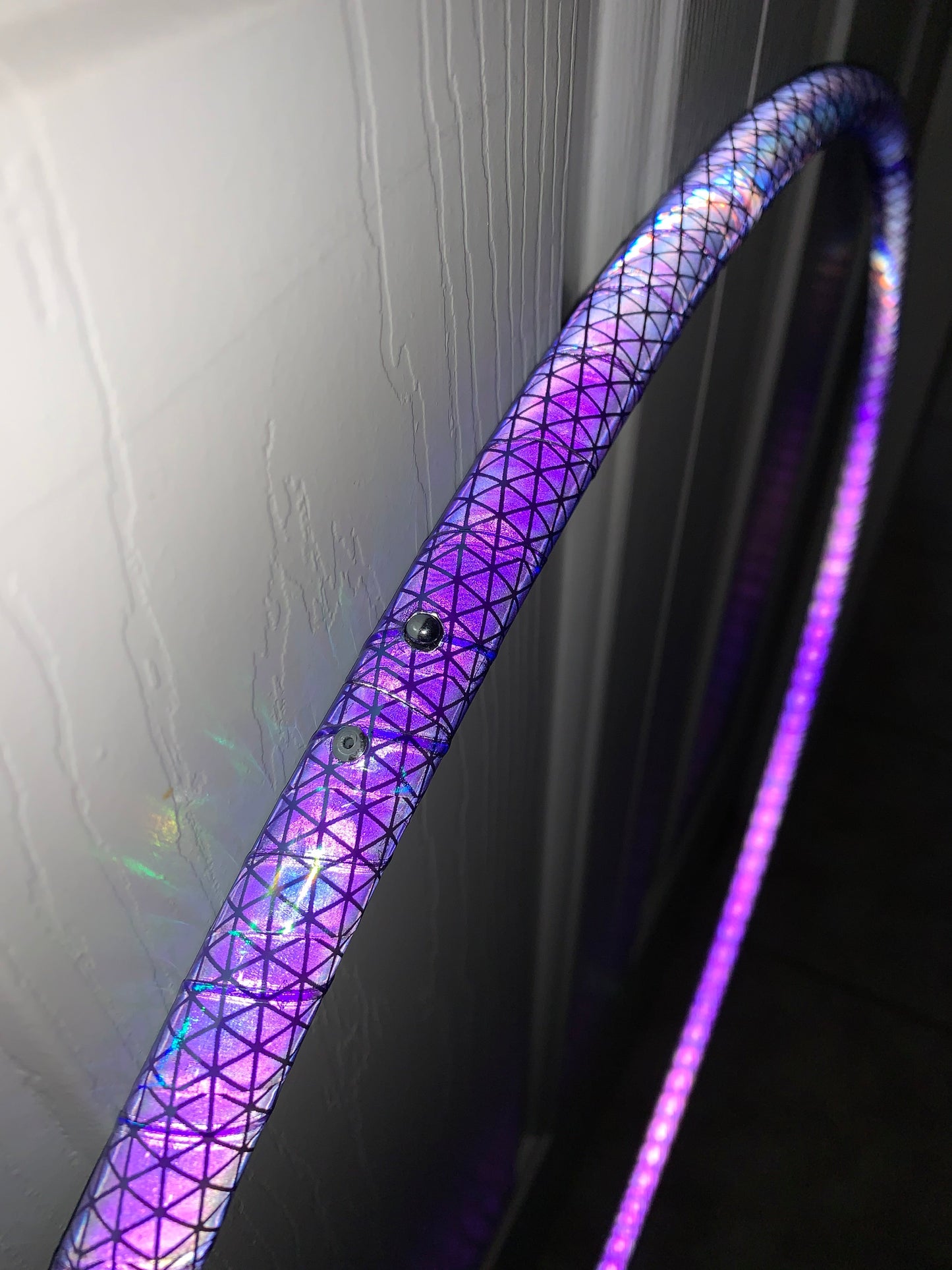 Ether Opalescent Color-Shift Reflective Taped Hoops