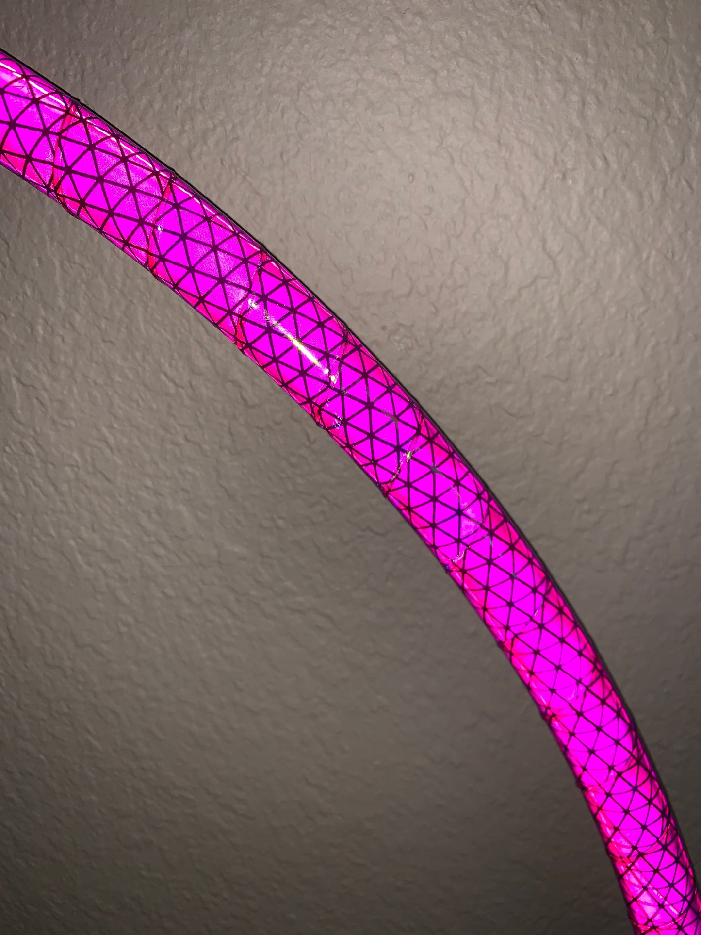 Pink Opalescent Color-Shift Reflective Taped Hoops