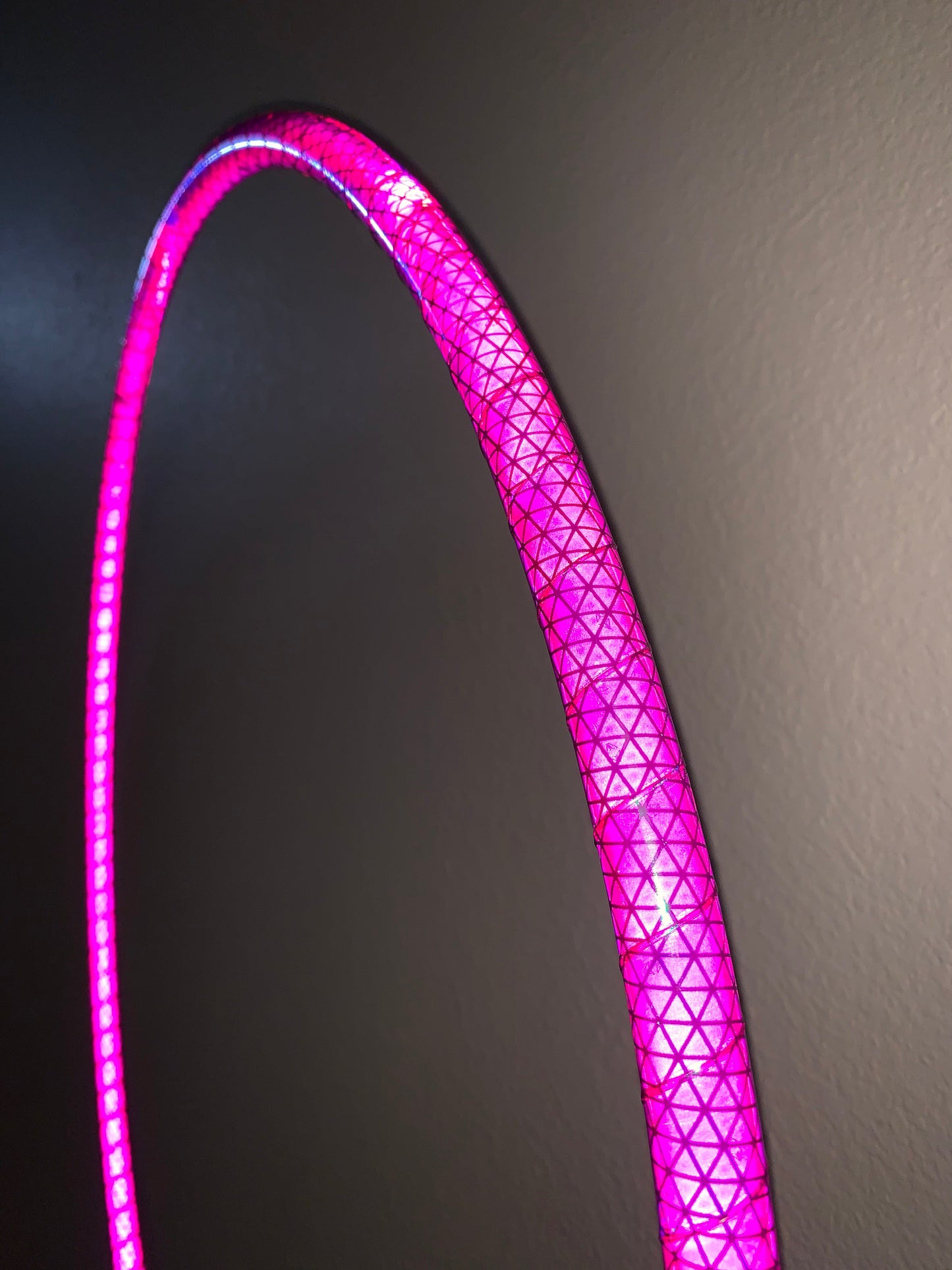 Pink Opalescent Color-Shift Reflective Taped Hoops