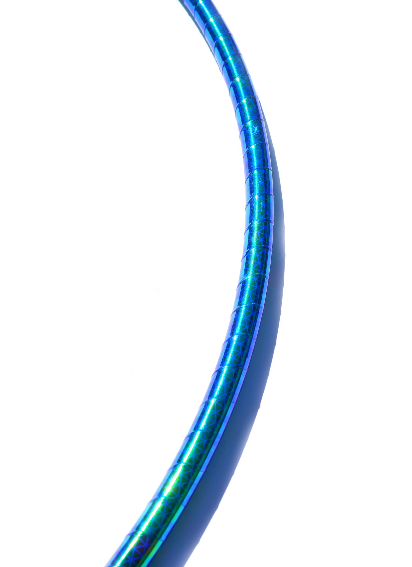 Aquatic Blue Opalescent Color-Shift Reflective Taped Hoops