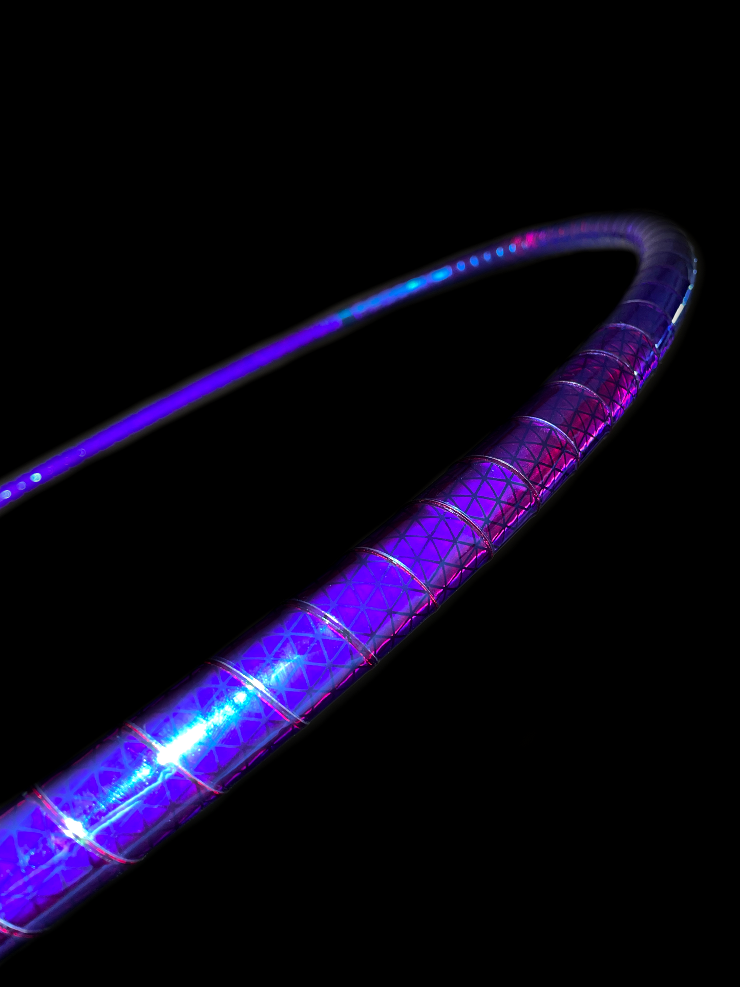 Blue Rubellite Color-Shift Reflective Taped Hoops