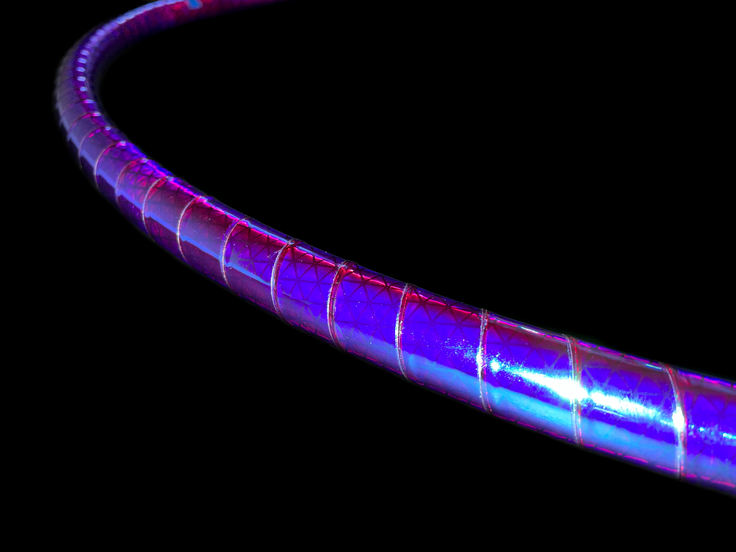 Blue Rubellite Color-Shift Reflective Taped Hoops