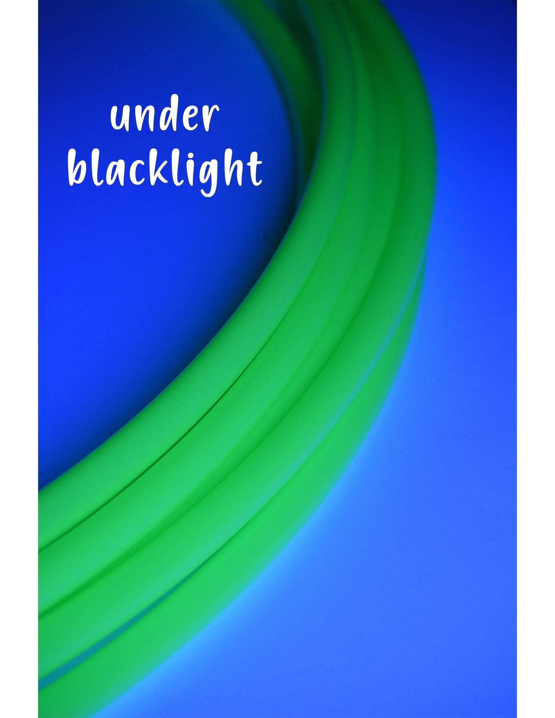 3/4 UV Glow in the Dark Colored Polypro Hoops