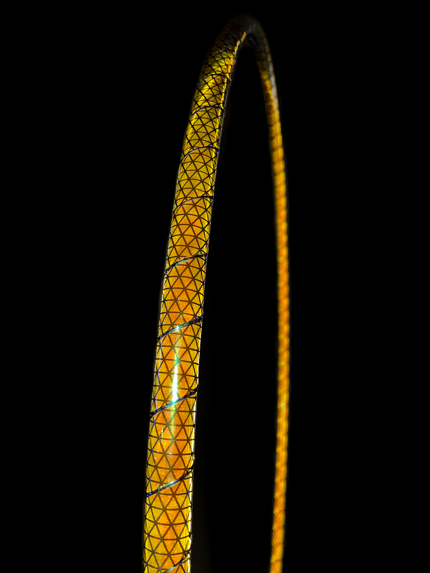 Gold Pearl Color-Shift Reflective Taped Performance Hoops