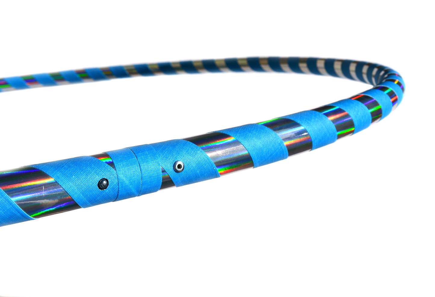 Holographic Taped Beginner Hoop - Holographic Tape w/ Gaffer Grip Tape