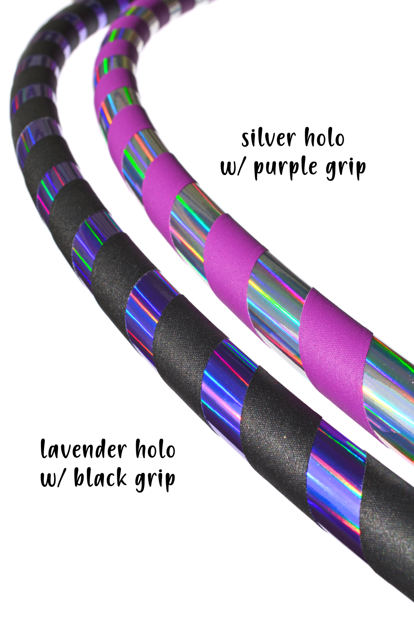 Holographic Taped Beginner Hoop - Holographic Tape w/ Gaffer Grip Tape
