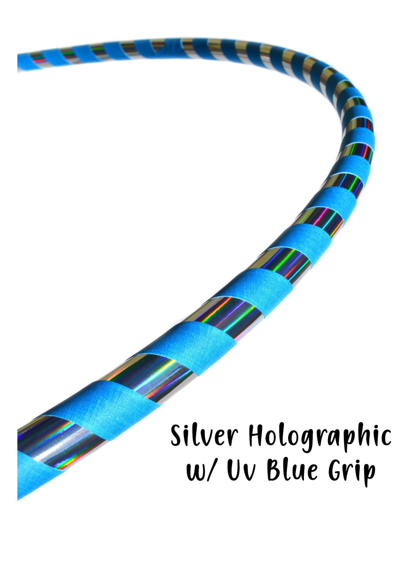 Holographic Taped Beginner Hoop - Holographic Tape w/ Gaffer Grip Tape