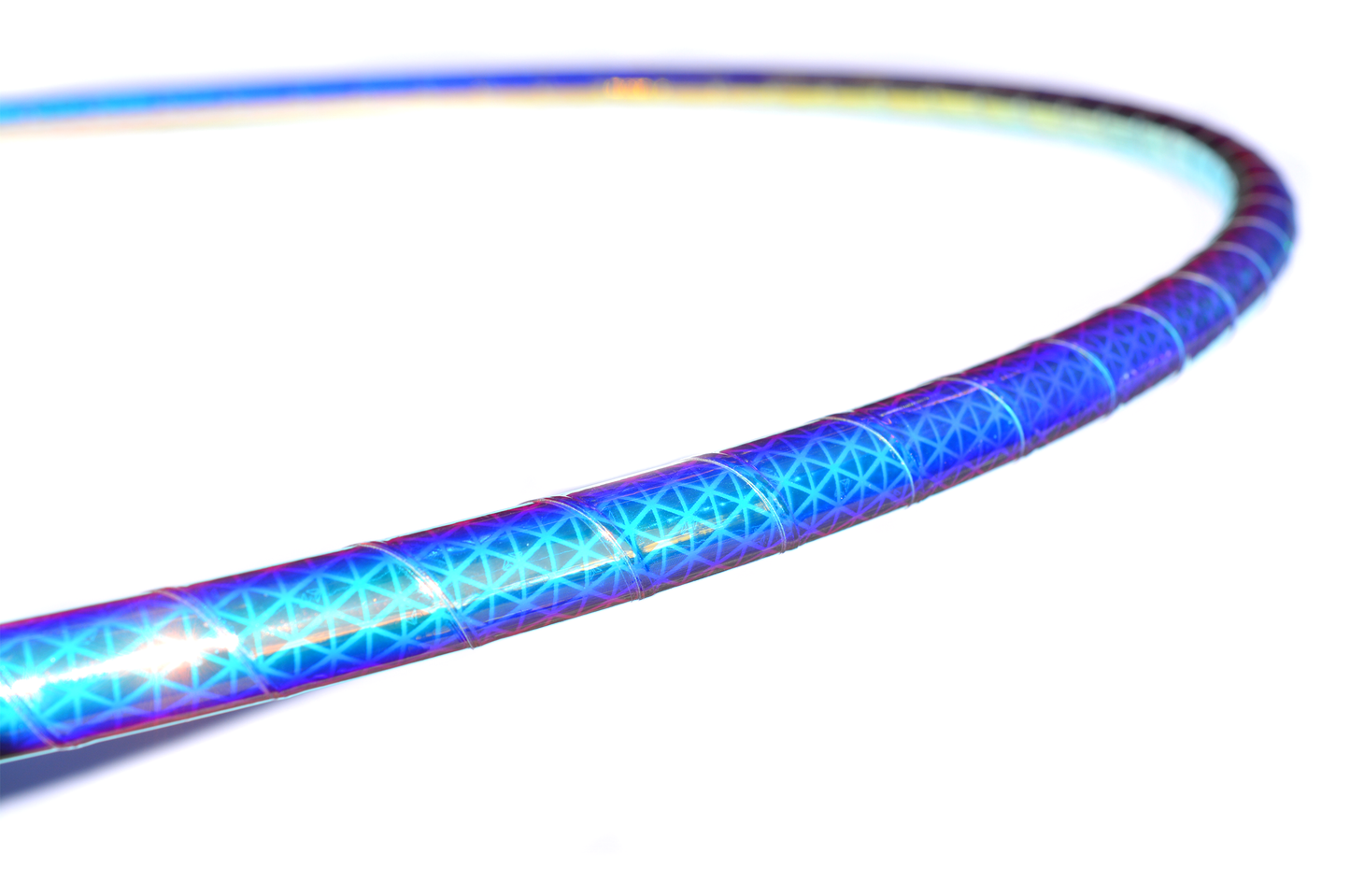 Indigo Sunrise Color-Shift Reflective Taped Hoops