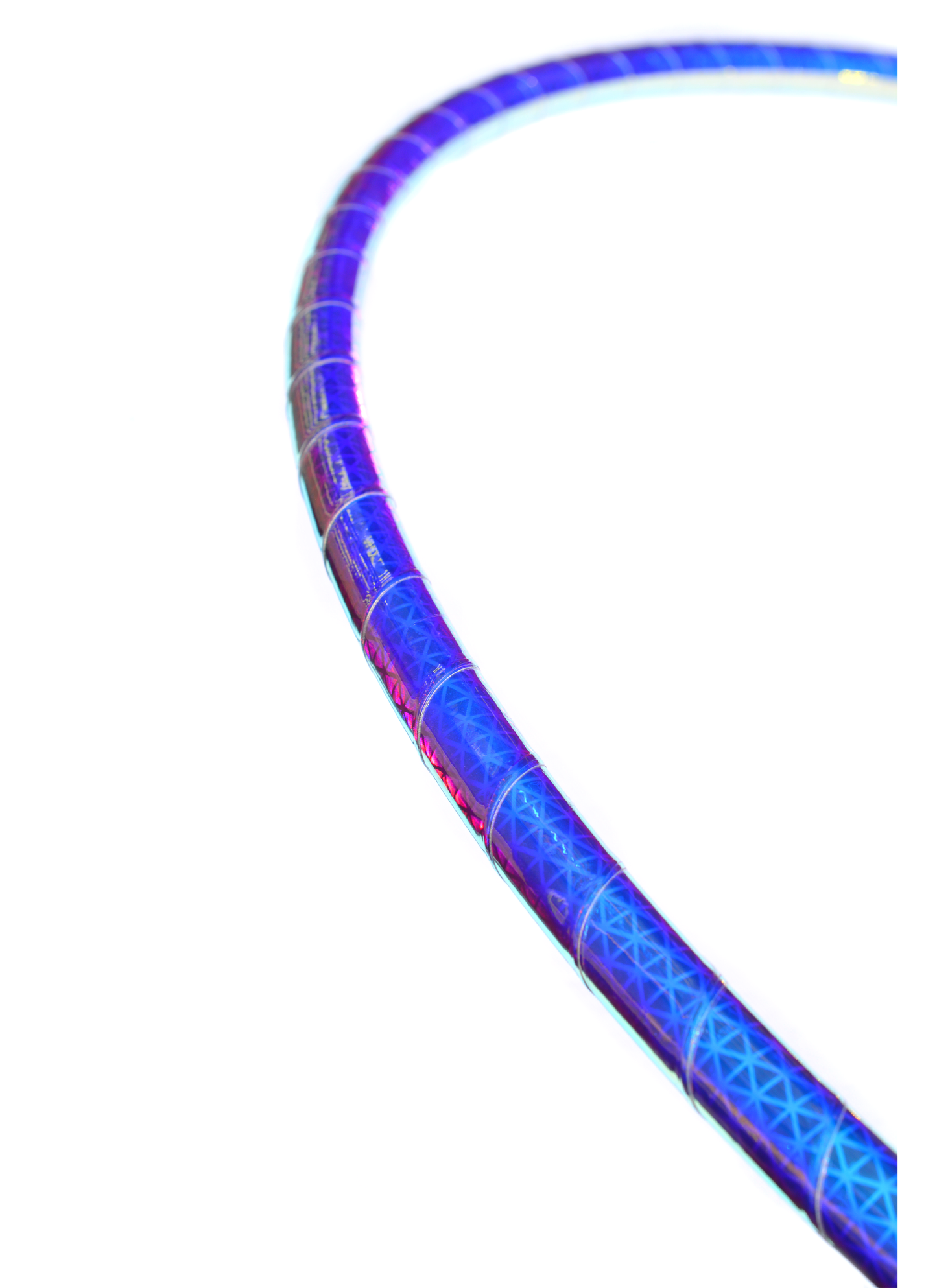 Indigo Sunrise Color-Shift Reflective Taped Hoops