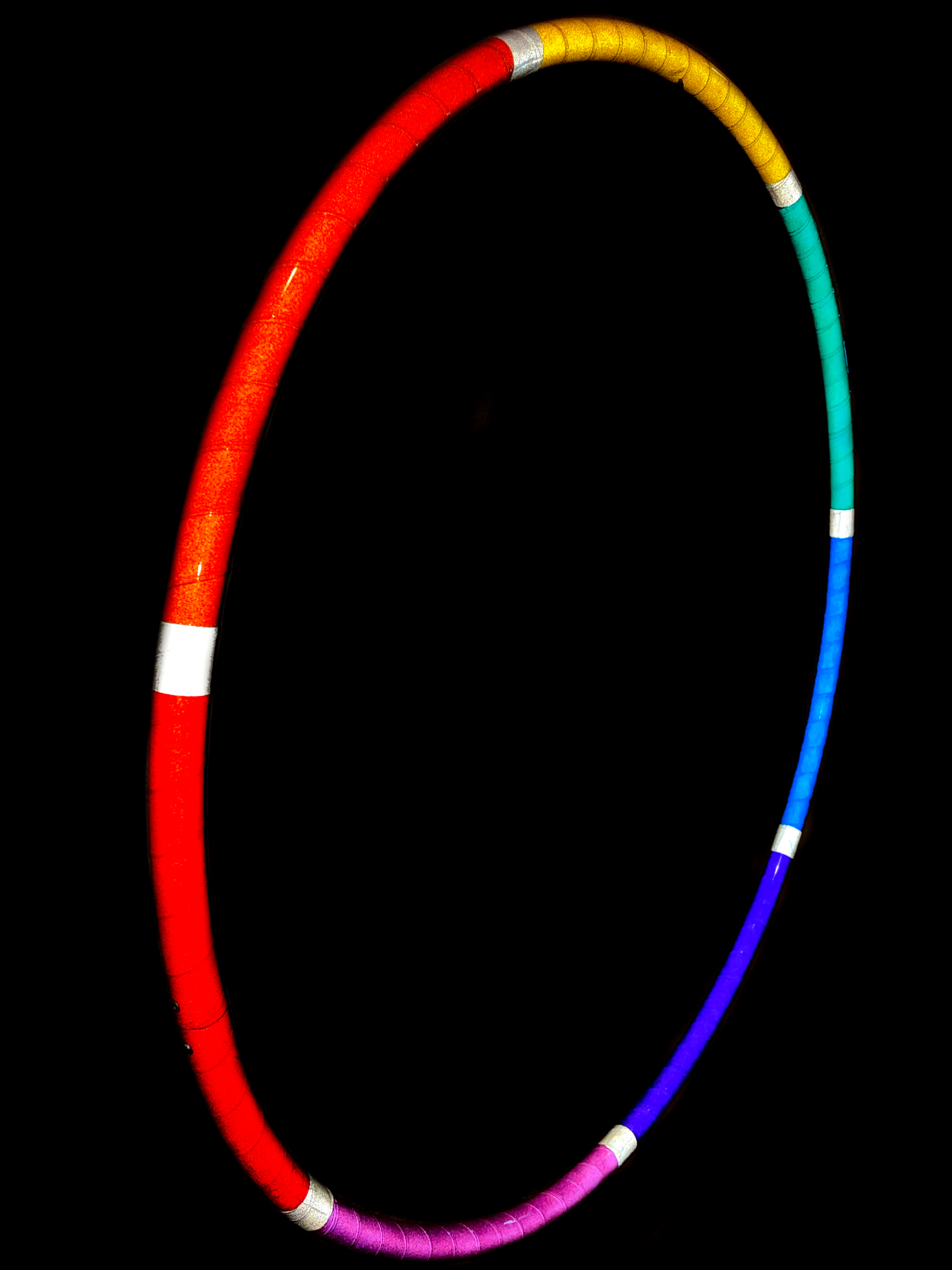 Rainbow Melt Reflective Rainbow Taped Hoops