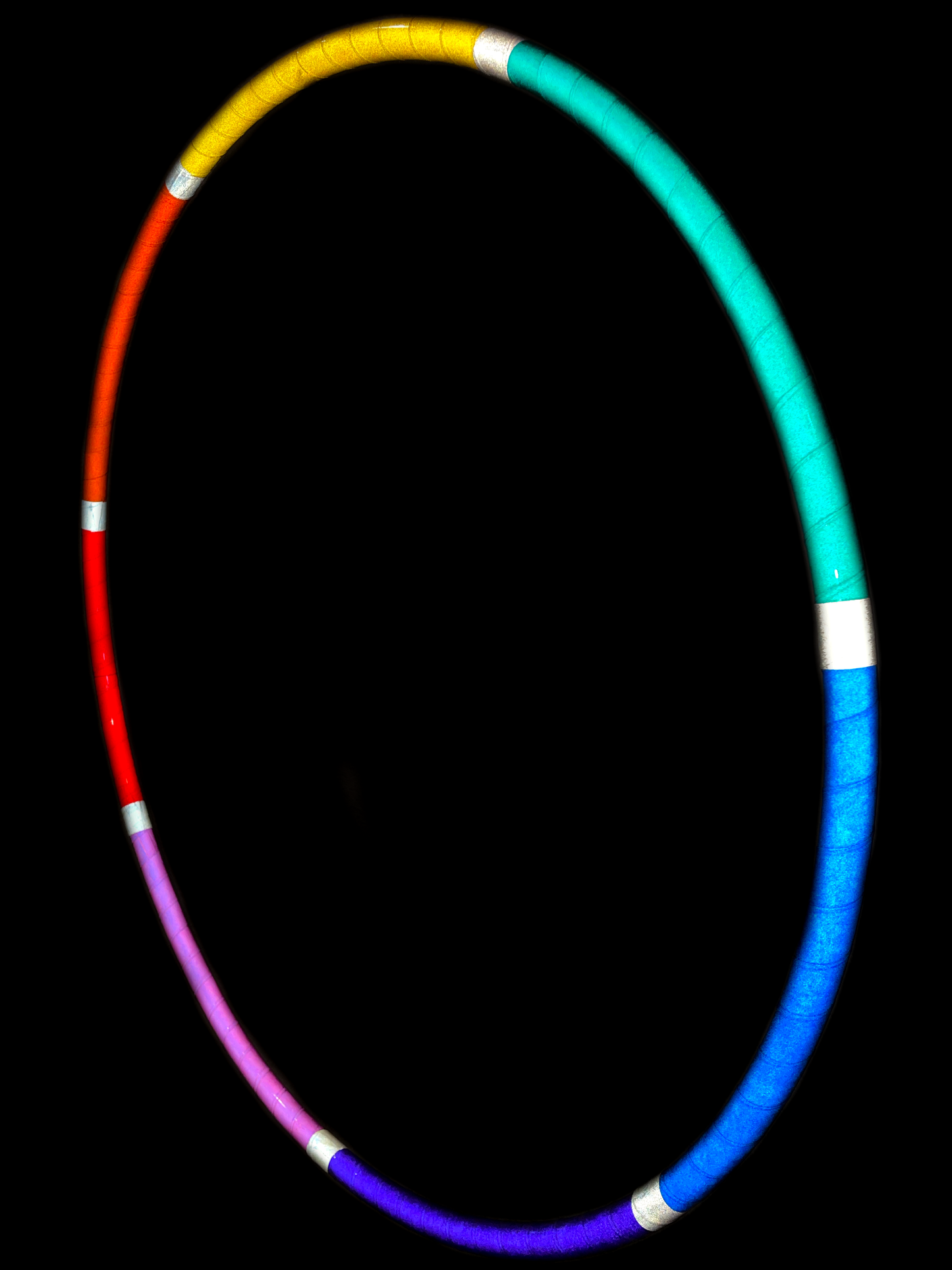 Rainbow Melt Reflective Rainbow Taped Hoops