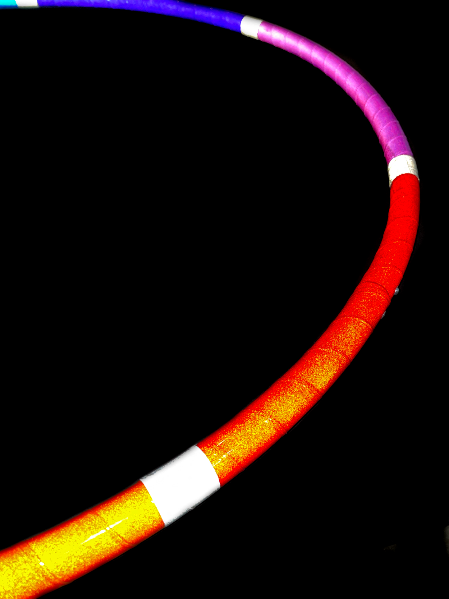Rainbow Melt Reflective Rainbow Taped Hoops