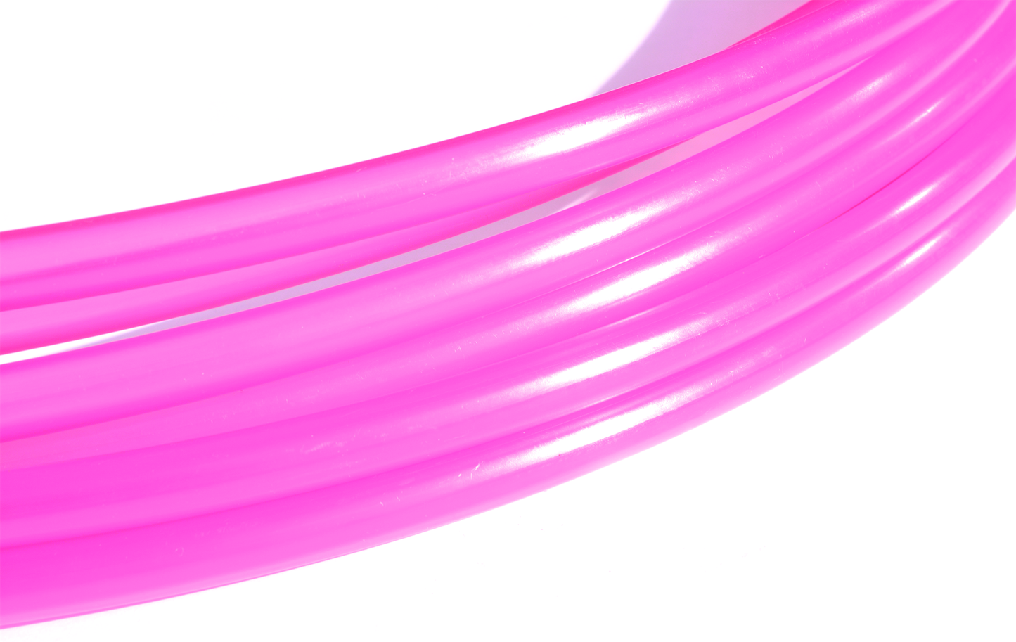 5/8 Translucent Pink Colored Polypro Hoops