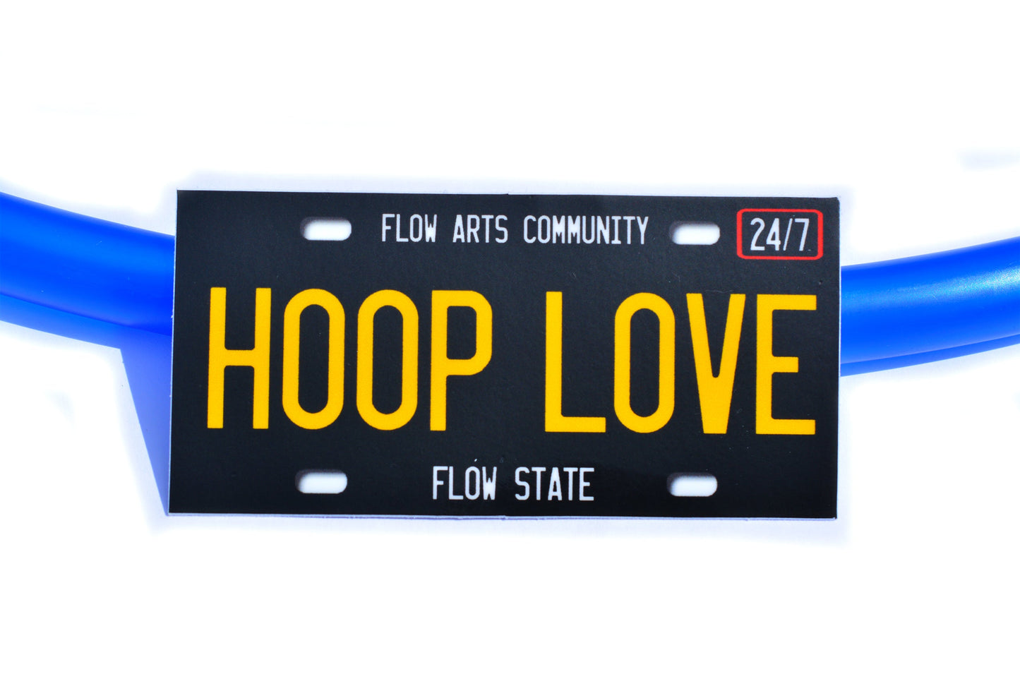 Hoop Love License Plate ~ Hoop Sticker