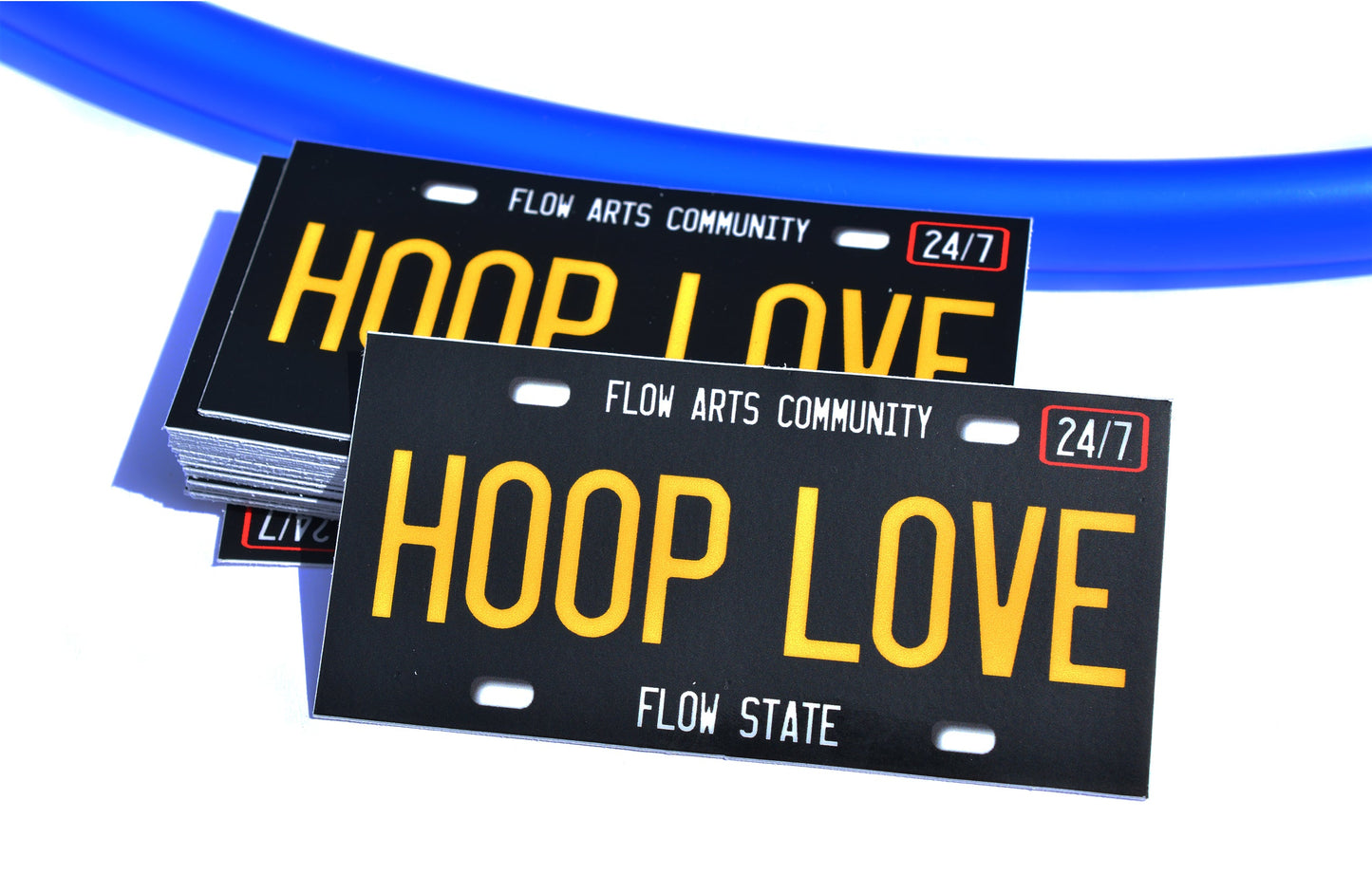 Hoop Love License Plate ~ Hoop Sticker