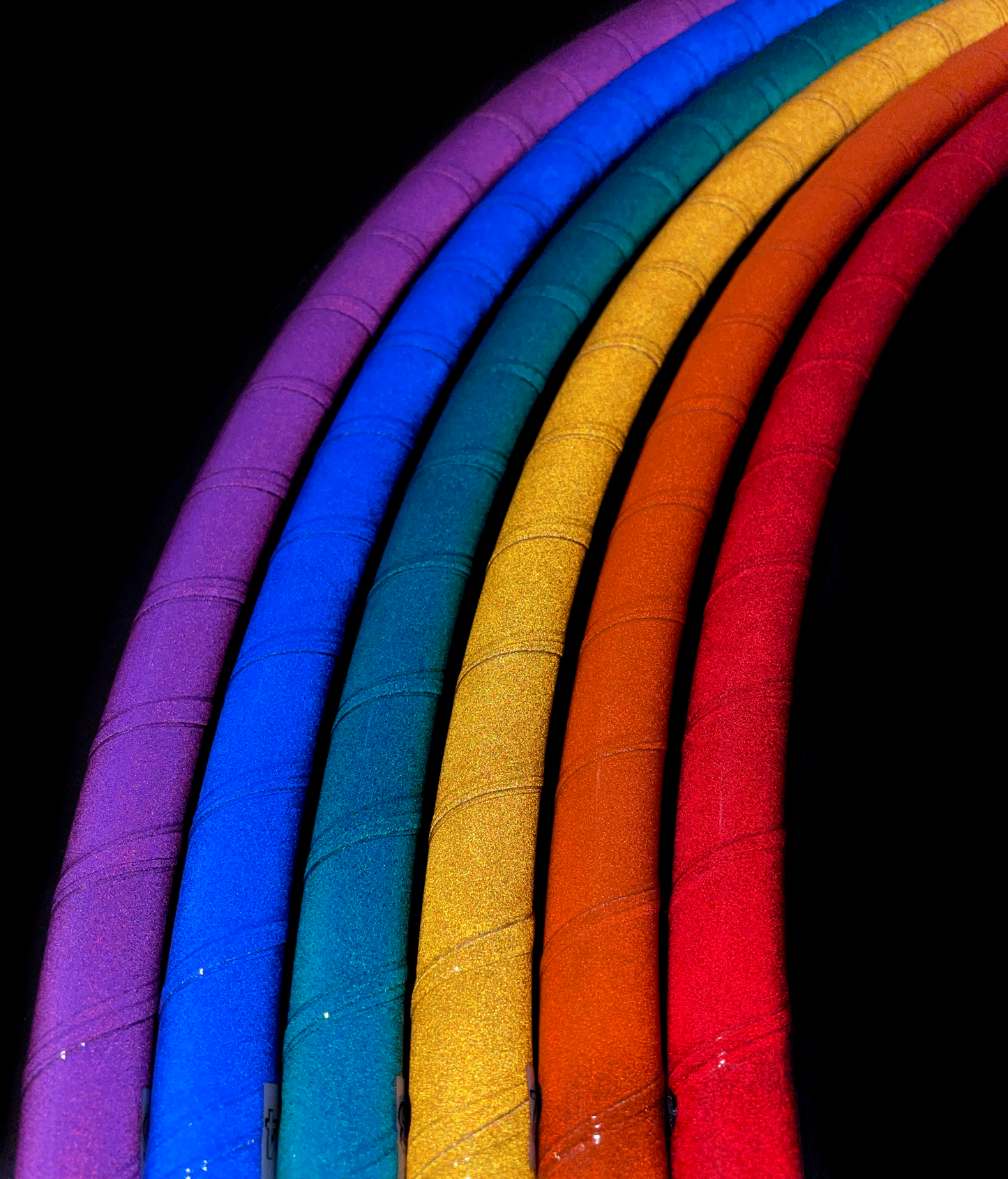 Rainbow Reflective 6 Piece Sectional Travel Hoop