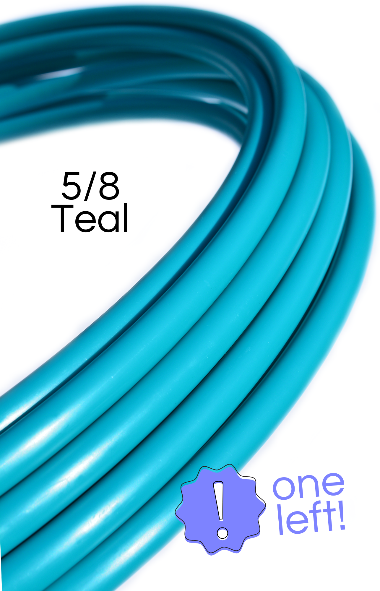 5/8 Retro Teal Colored Polypro Hoops