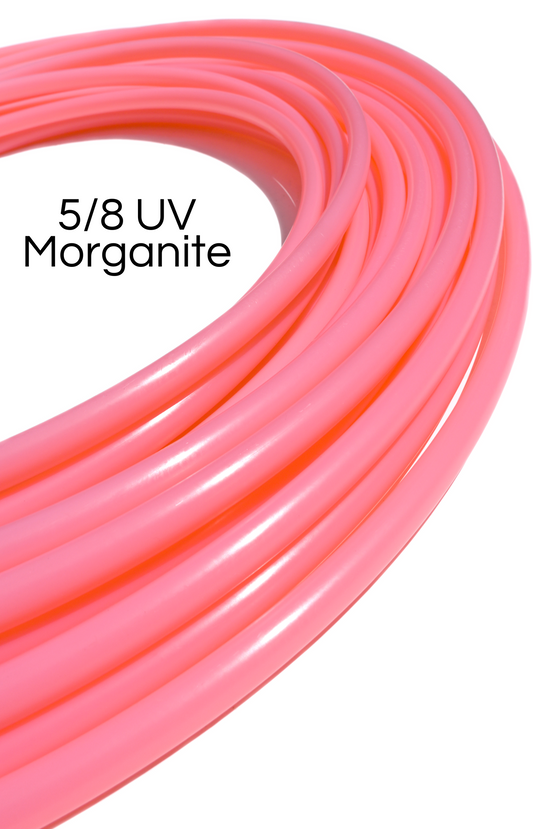 5/8 UV Morganite Colored Polypro Hoops