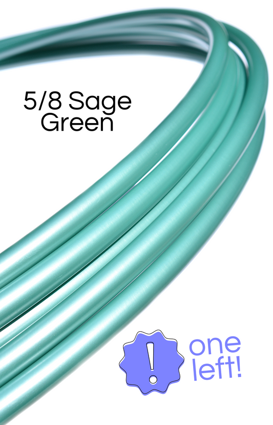 5/8 Sage Green Satin Colored Polypro Hoops