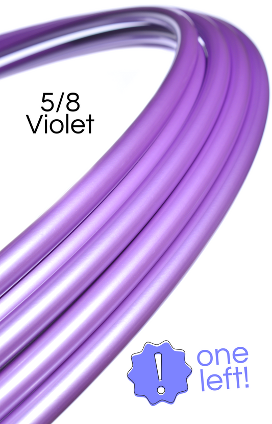 5/8 Violet Satin Gloss Colored Polypro Hoops
