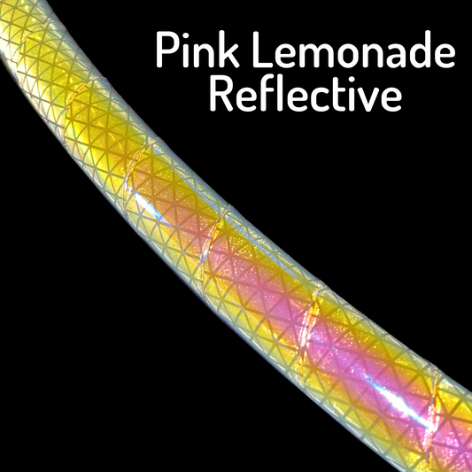 Pink Lemonade Color-Shift Reflective Taped Hoops