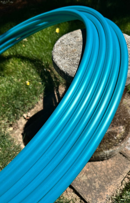 5/8 Teal Shadow Pearl Metallic Colored Polypro Hoops