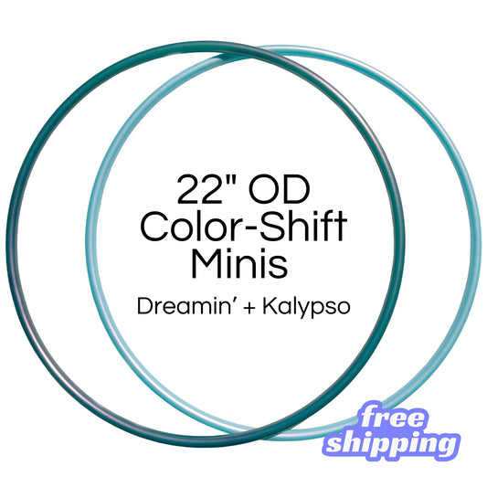 22" OD 5/8 Color-Shift Mini Hoops - Ready to Ship