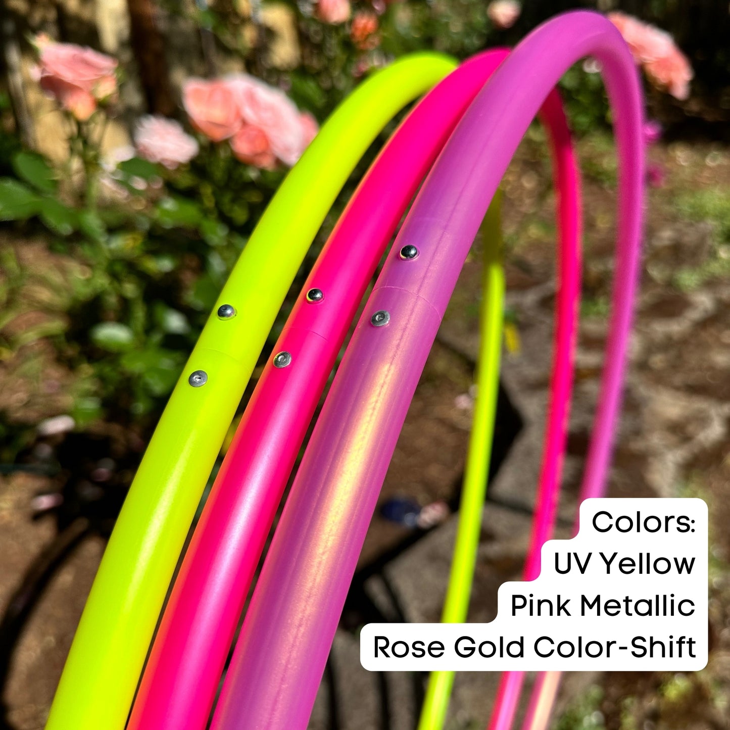 TRIPLE HOOPS - 24" - 34" Inch Colored Polypro Triples Set