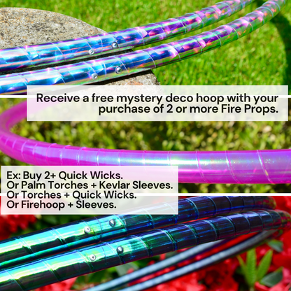 DOORBUSTER DEAL: Buy 2 or more Fire Props and get a FREE mystery deco taped hoop!