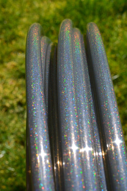 3/4 Onyx Stardust Glitter Colored Polypro Hoops