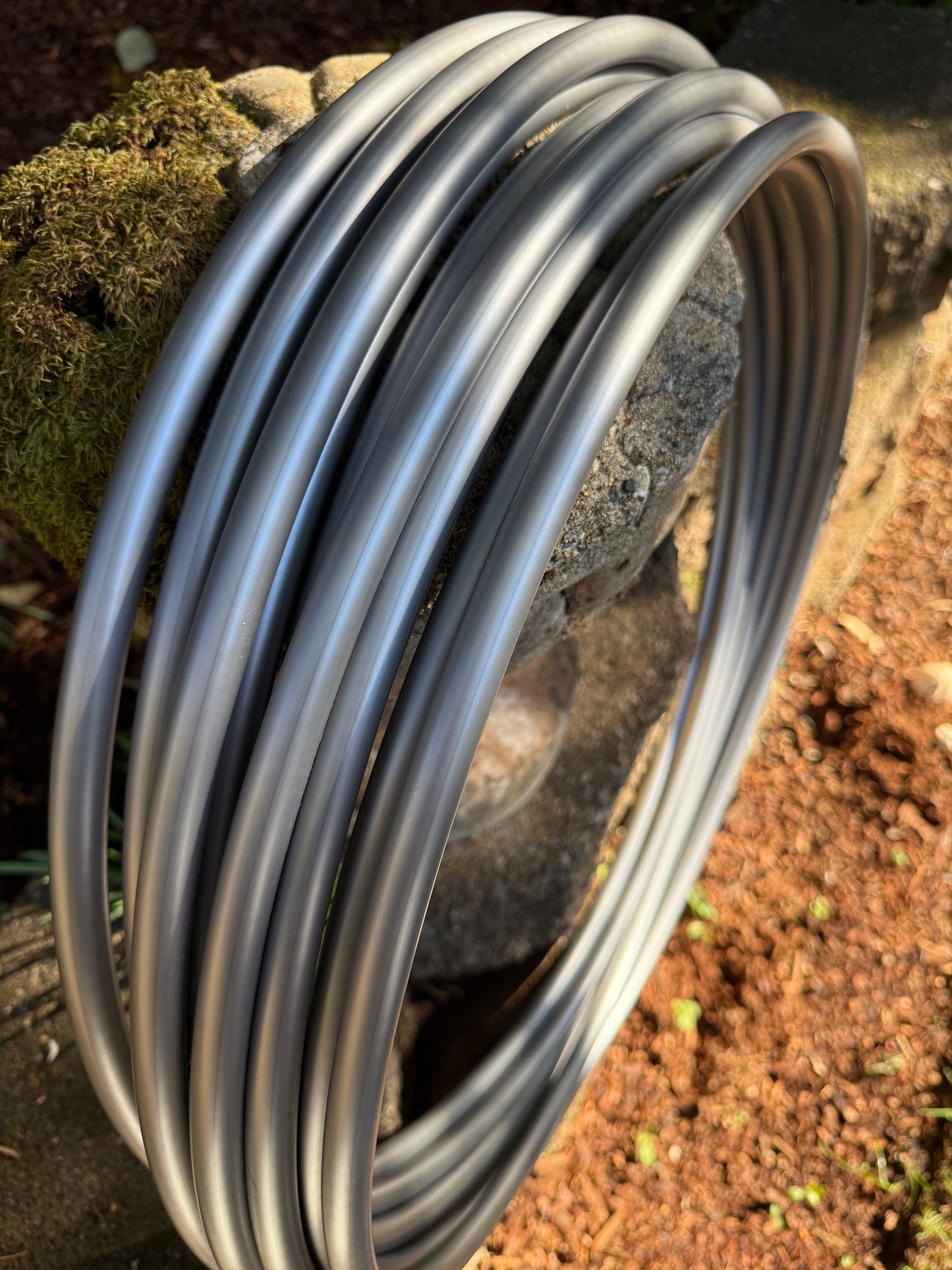 5/8" Silver Colored Polypro Hoops